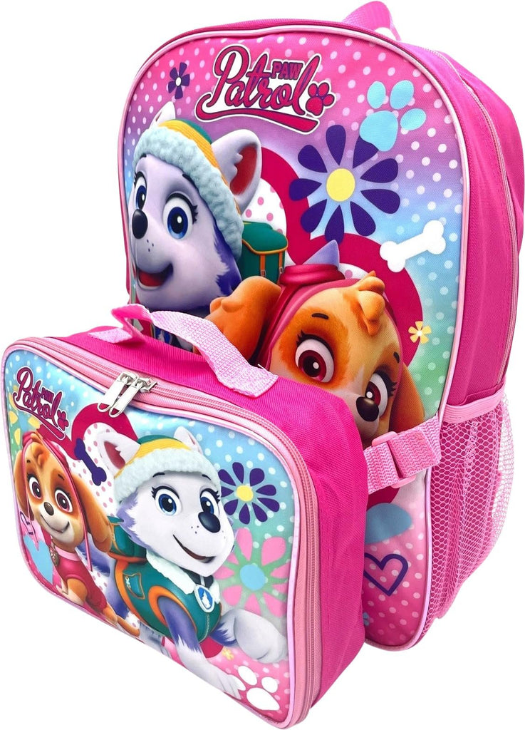 Nickelodeon Girl Paw Patrol 16" Backpack With Detachable Matching Lunch Box