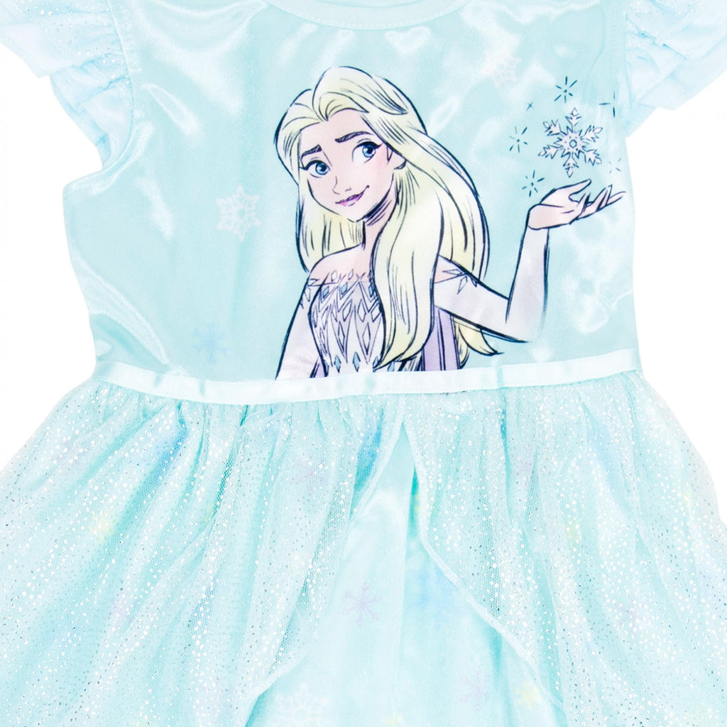 Centric Brands Frozen Elegant Elsa Girl's Nightgown (Blue, Size 6)