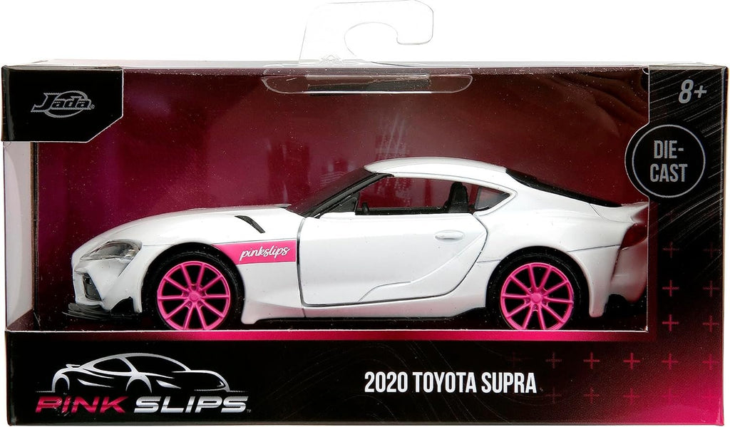 Pink Slips 1:32 W1 2020 GR Toyota Supra Die-Cast Car, Toys for Kids and Adults(White)