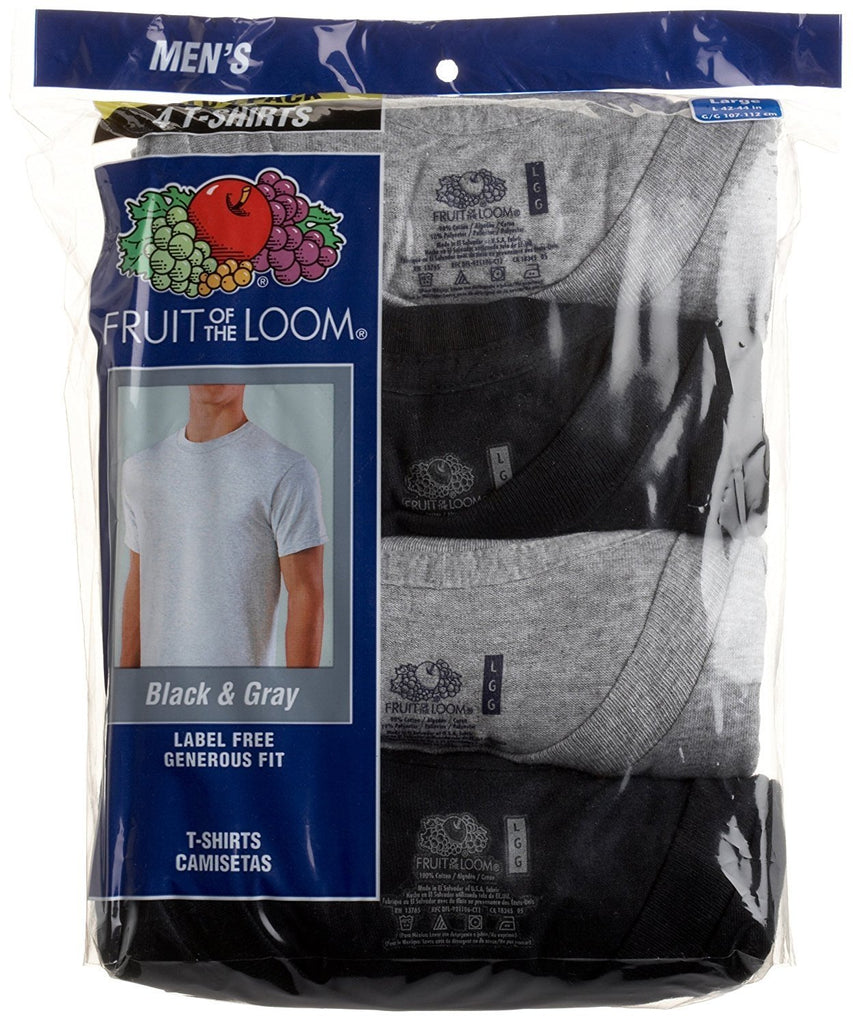 Fruit of the Loom Men's Crew Neck T-Shirt Multipack