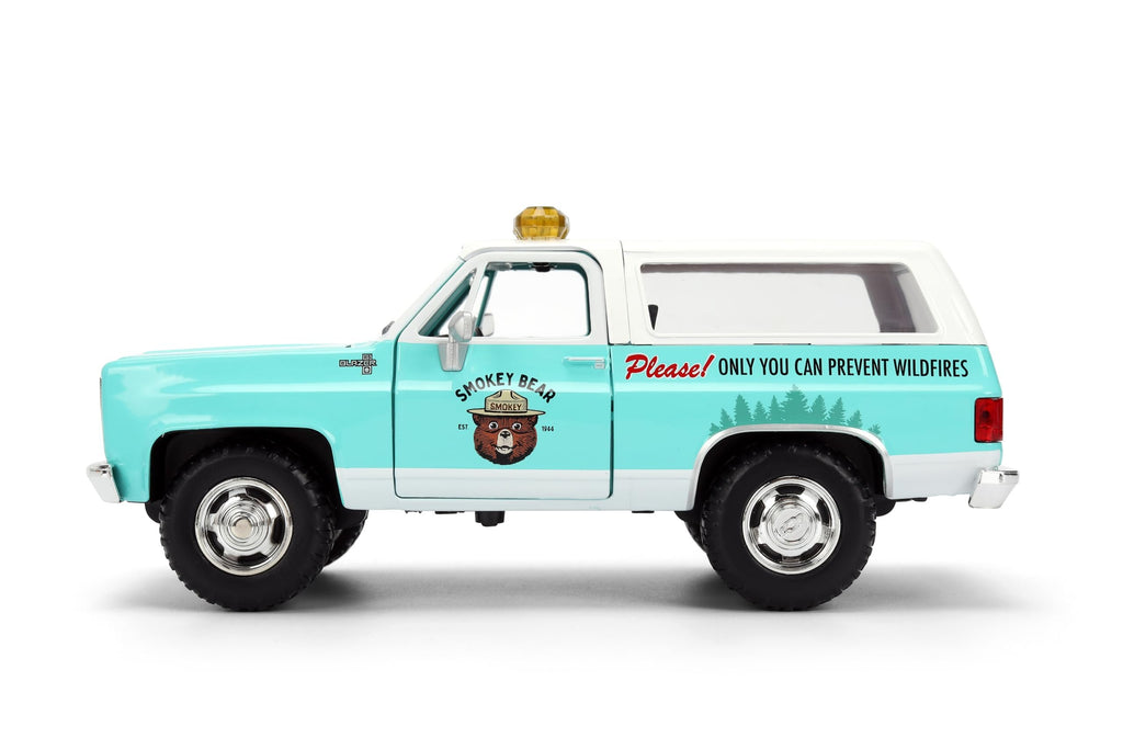 Jada Smokey Bear 1980 Chevy Blazer Die-Cast Car Toys – Smokey Bear Figure – Age 8+