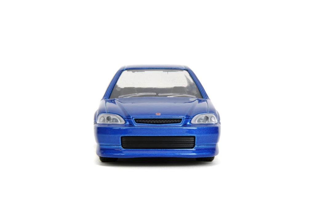 Jada Toys Sonic The Hedgehog with 1997 Honda Civic Type-R Die-Cast Car – 1:32 Scale, Highly Detailed Collectible Model with Sonic Figure, for Ages 8+