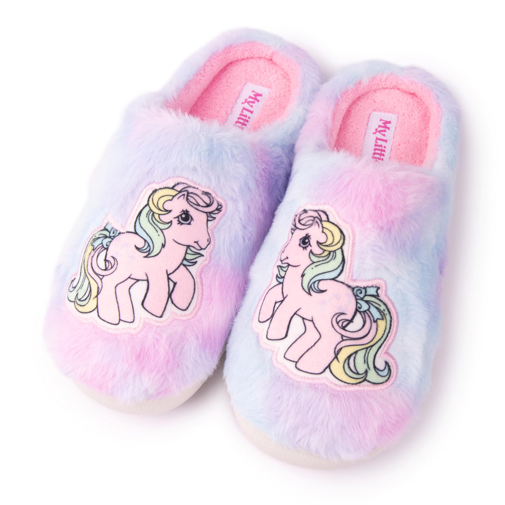 My Little Pony unisex-adult Cozy Plush and Velour Memory Foam Indoor Outdoor Soled Slipper in Sizes S-xl