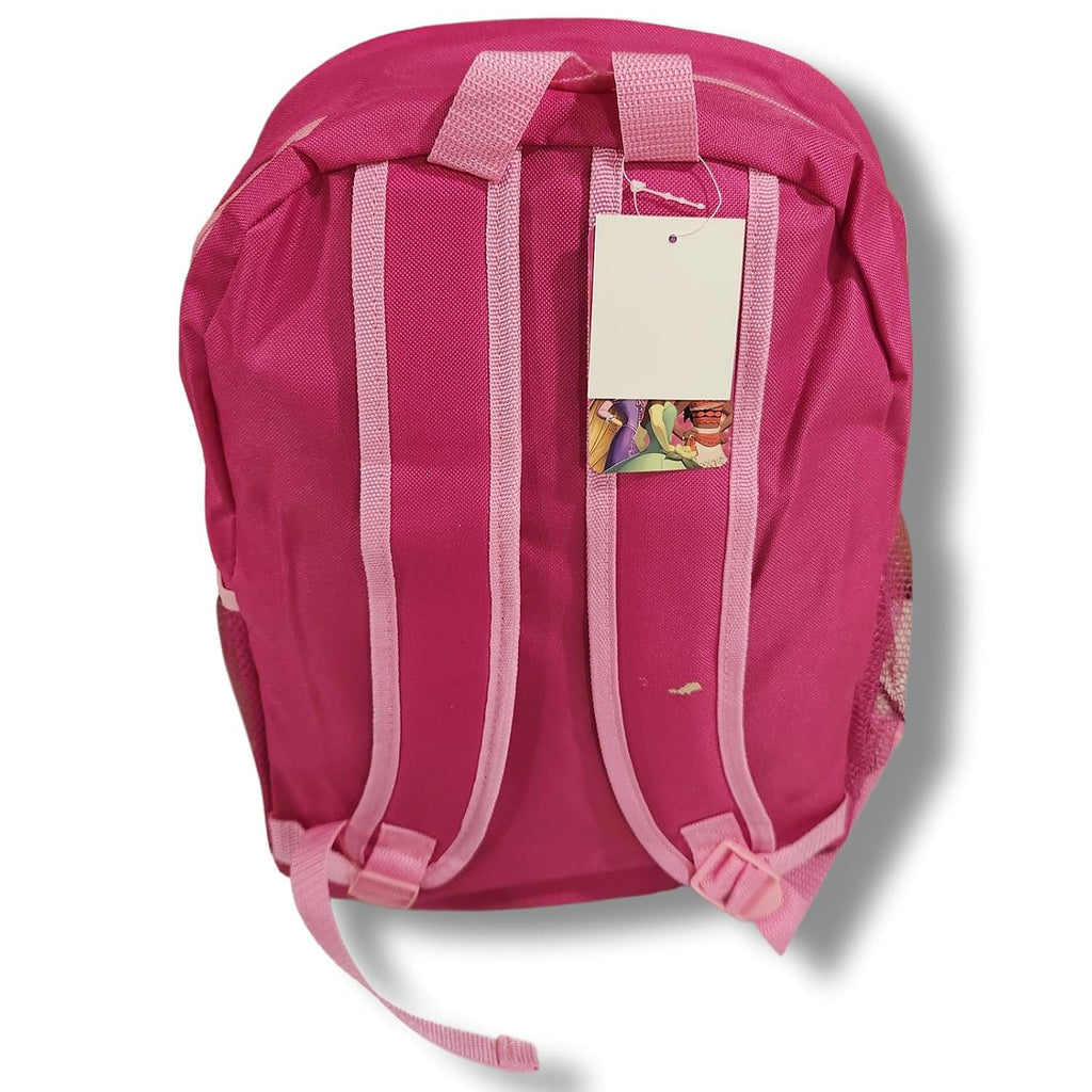 Kid's Licensed 16 Inch Backpack With Removable Lunch Box Set (Minnie Mouse Pink)
