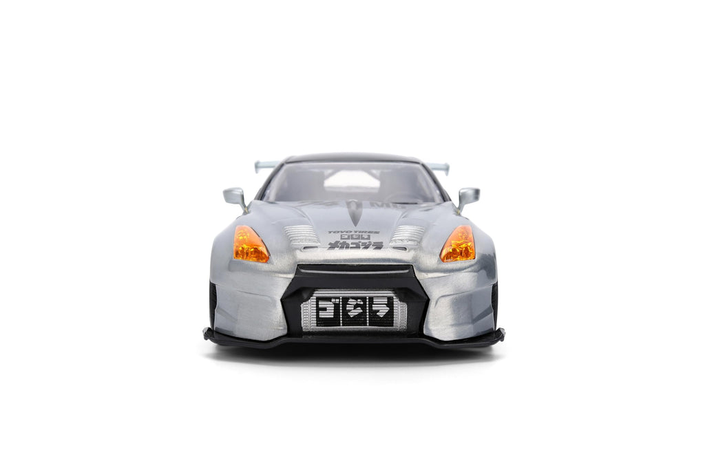 Jada Mechagodzilla w/ 2009 Nissan GT-R R35 Ben Sopra – 1:24 Anime Hollywood Rides – Die-Cast Car & Figure Toys – Opening Doors, Hood & Trunk – Collectible – Ages 8+ – Multi-Color