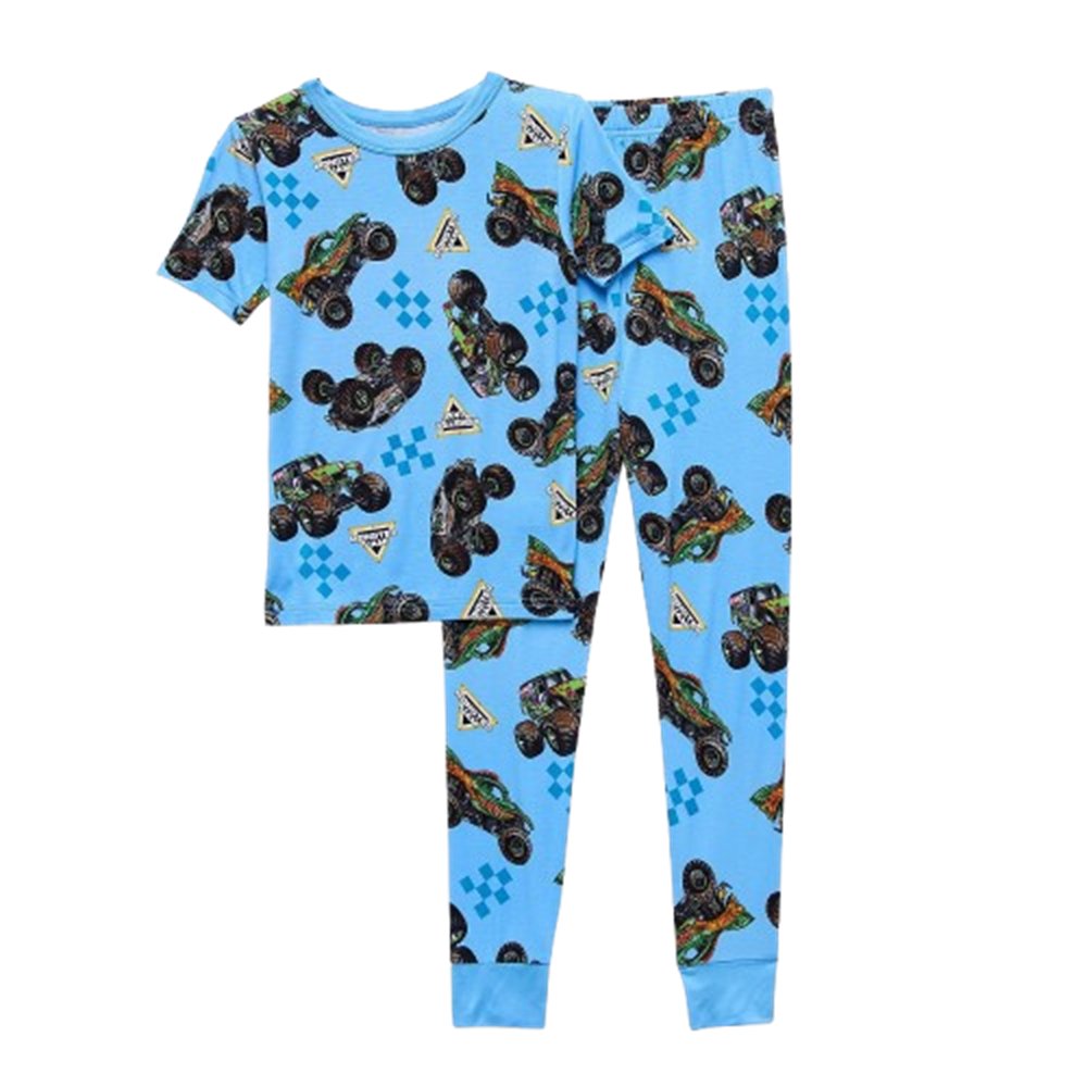 Centric Brands Avengers Little/Big Boys' Pajama Set Sizes 4-10 Short-Sleeve T-Shirt & Matching Pajama Pant Set Ironman Hulk Captain America Viscose Spandex Blend (10, Avengers - New Heroes)