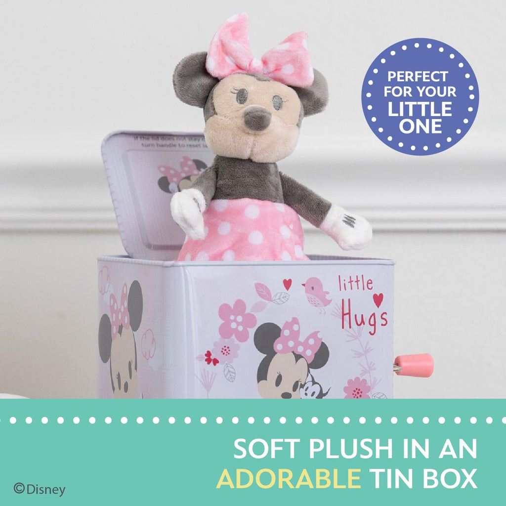 Disney Baby Minnie Mouse Jack-in-The-Box - Musical Toy for Babies- Pink