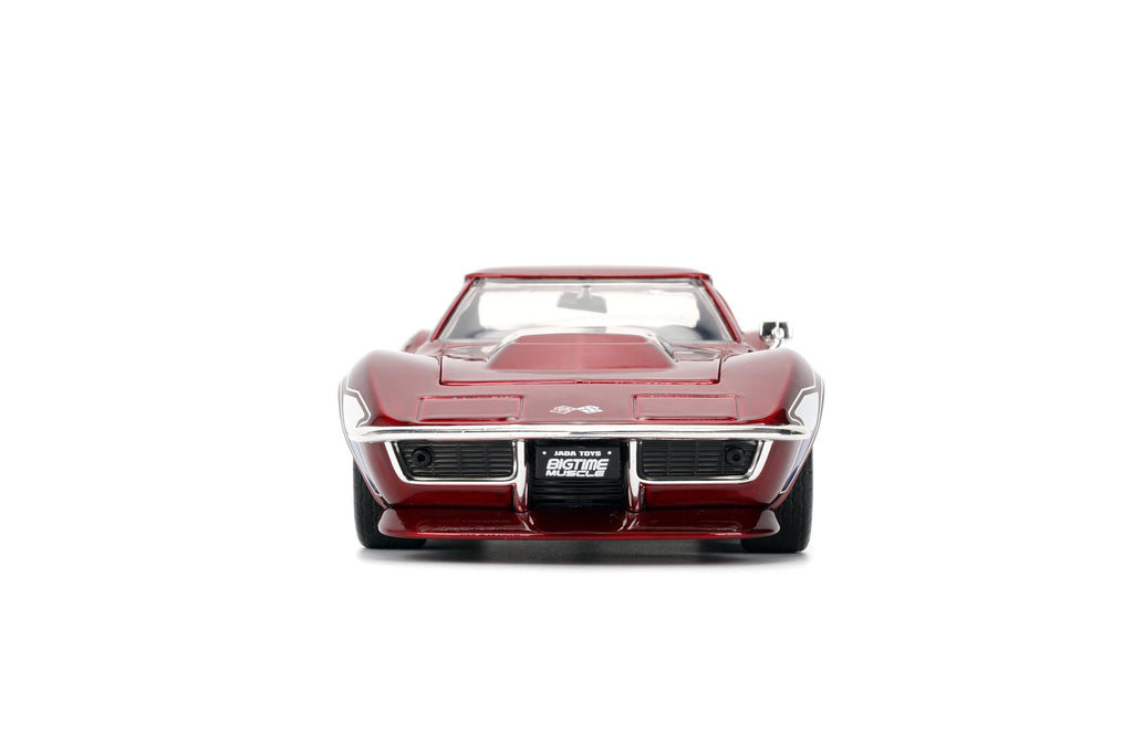 Jada Toys Bigtime Muscle 1:24 1969 Corvette Stingray ZL-1 – Opening Doors, Hood, Trunk, Rubber Tires – Collectible for Adults and Kids