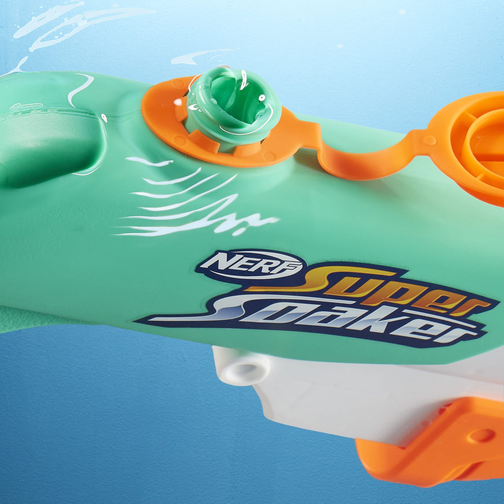 Nerf Super Soaker Hydro Frenzy Water Blaster, Wild 3-in-1 Soaking Fun, Adjustable Nozzle, 2 Water-Launching Tubes, for Kids Teens Adults