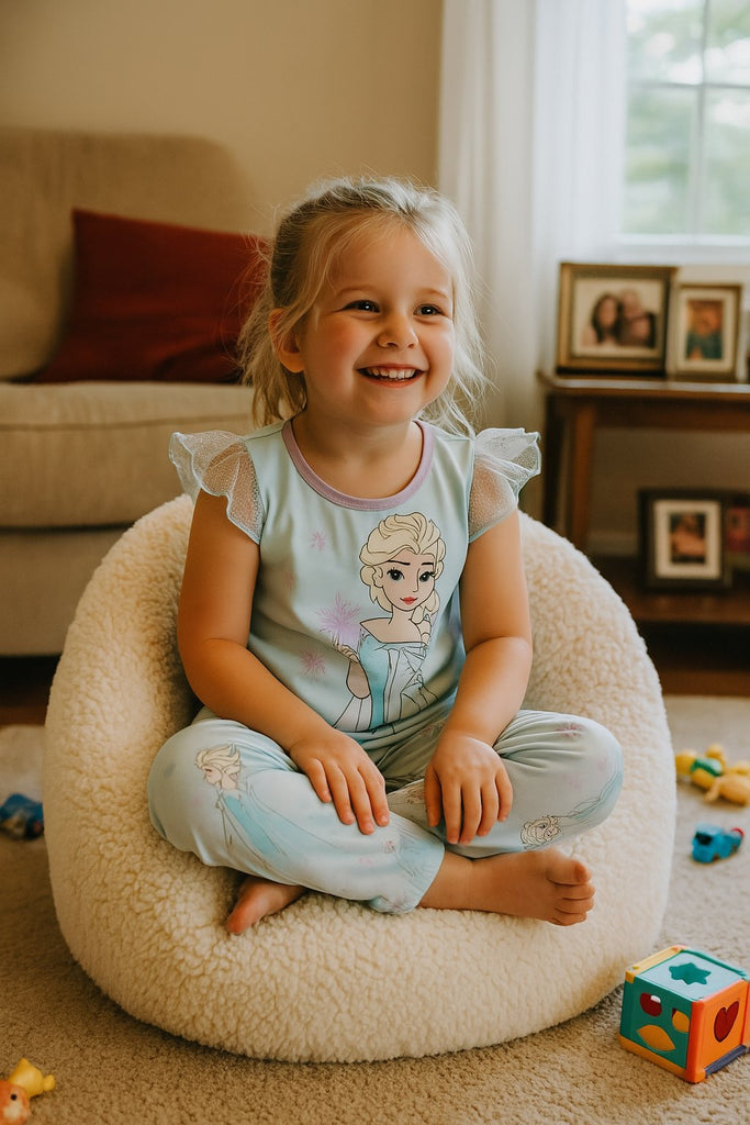 Disney Frozen Elsa Girls’ 3-Piece Pajama Set – Shirt, Pants & Shorts Sleepwear – Sizes 2T-4T
