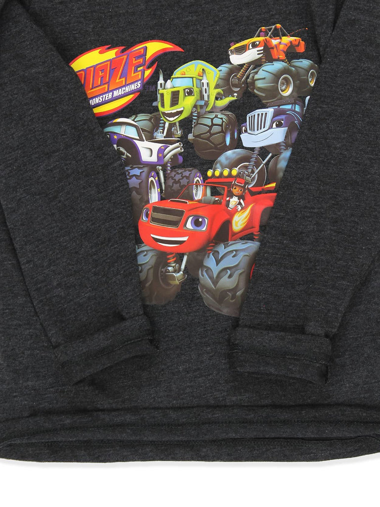 Blaze and The Monster Machines Toddler Long Sleeve T-Shirt Tee (4T, Gray)