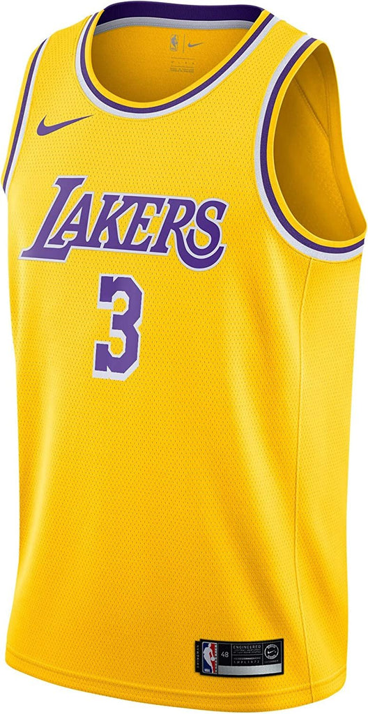 Anthony Davis Los Angeles Lakers #3 Youth 8-20 Yellow Icon Edition Swingman Jersey