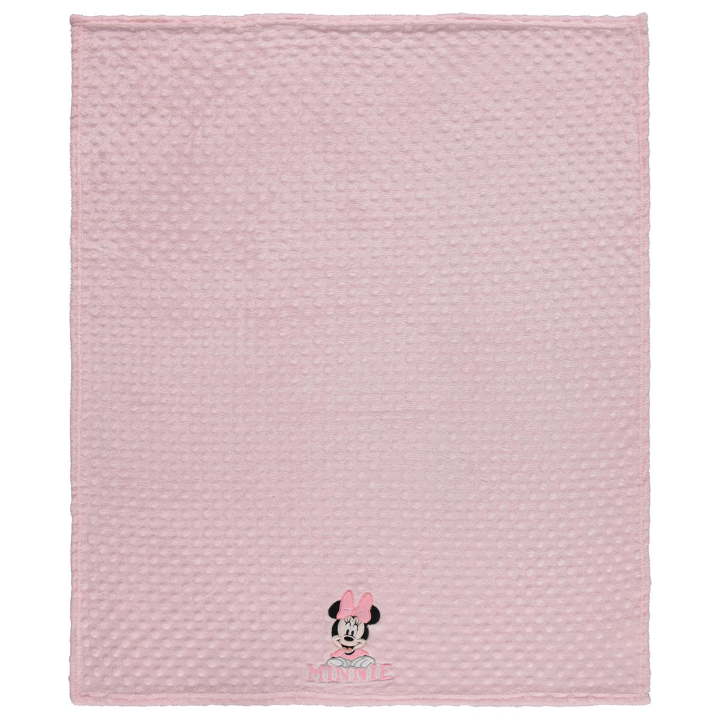 Disney Mickey Mouse or Winnie The Pooh Soft Baby Blanket - Textured Fleece Blanket for Baby Girls/Boys - Plush Crib Stroller Nursery & Daycare Blankey
