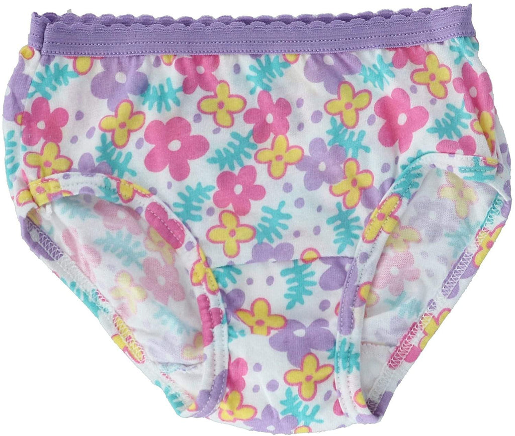 Fruit of the Loom Toddler Girls 10 Pack Assorted Cotton Brief Underwear, 4T/5T,