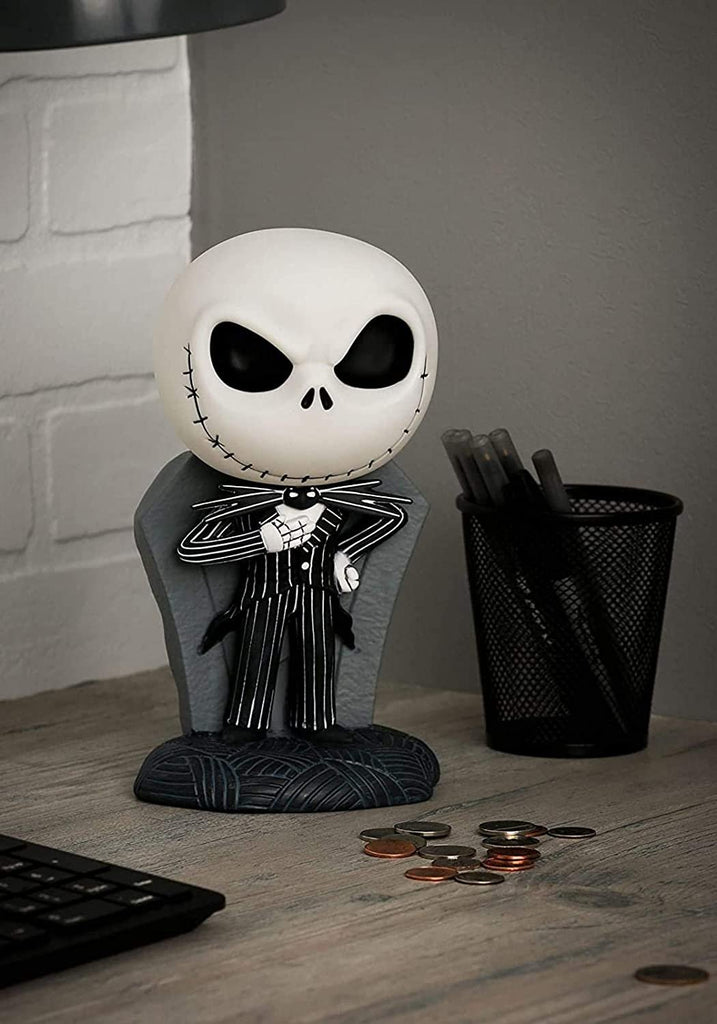 Nightmare Before Christmas Jack Skellington Cute PVC Figural Bank, Multi Color, Standard