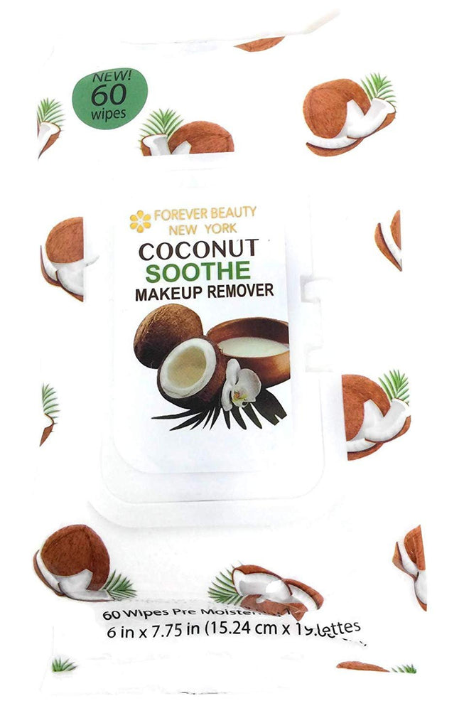 Forever Beauty Makeup Removing Wipes Face Cleaning Fragarant, 60 Count, Alcohol Free