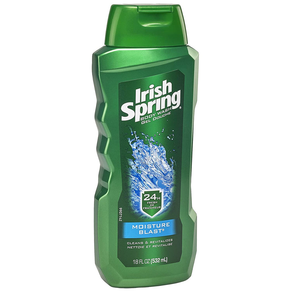 Irish Spring Moisture Blast Moisturizing Body Wash - 18 Fluid Ounce (Pack of 6)