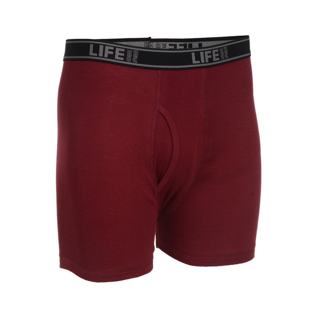 Life Men's 12 Pack Sexy Comfortable Breathable Soft Boxer Briefs 100% Cotton Underwear For Men
