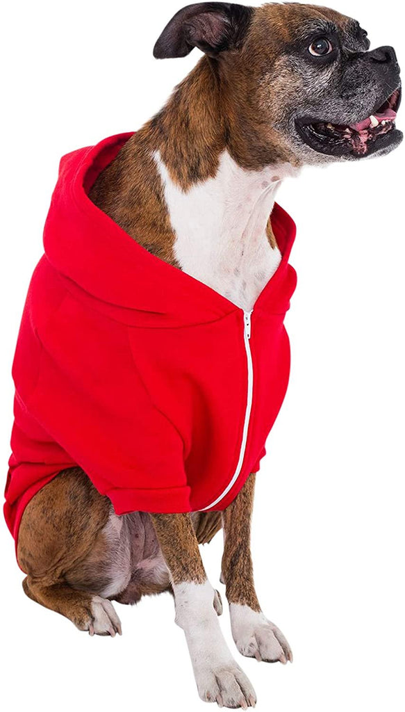 American Apparel Unisex Flex Fleece Dog Zip Hoodie, Large