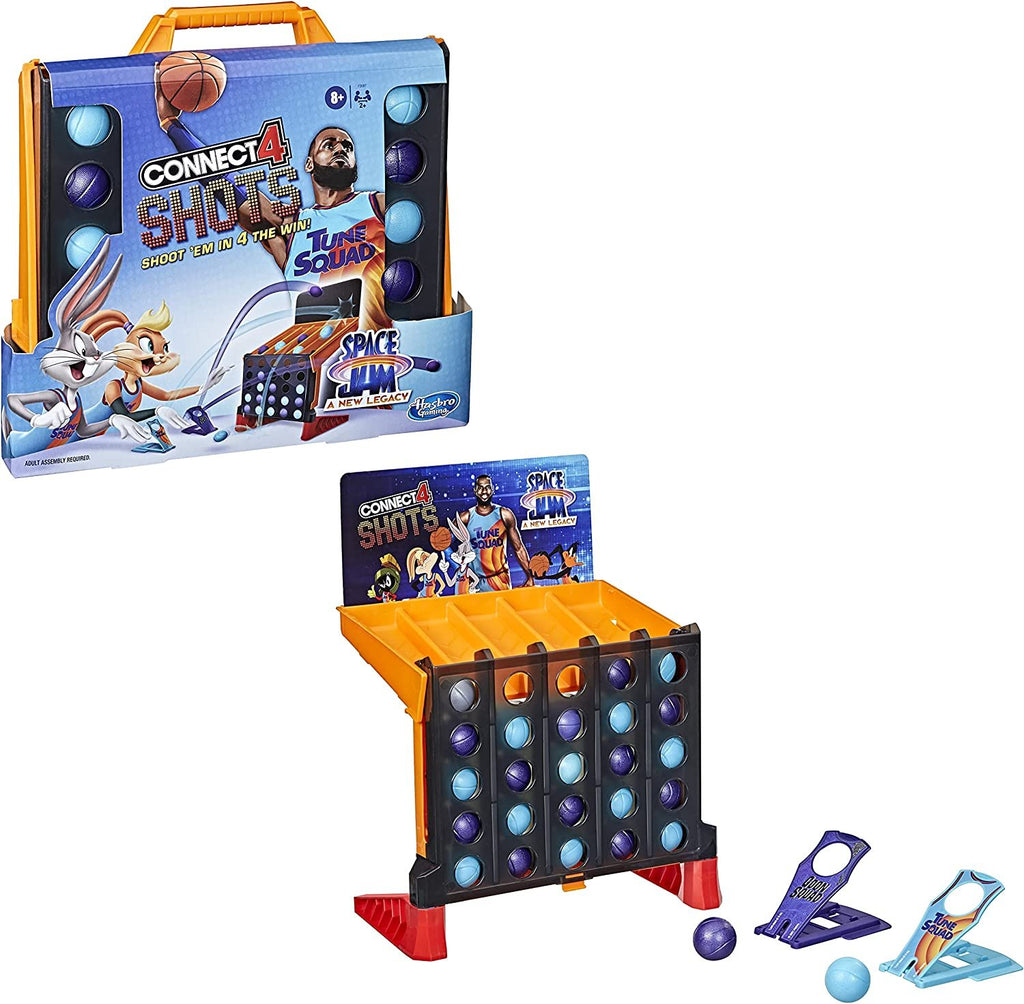 Hasbro Gaming Connect 4 Shots: Space Jam A New Legacy Edition Game, Inspired by The Movie with Lebron James, Fast-Action Game for Kids Ages 8 and Up , Blue
