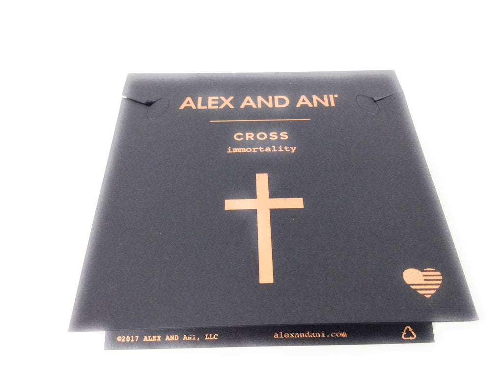 Alex and ANI Womens Cross II EWB Bangle Bracelet, Expandable