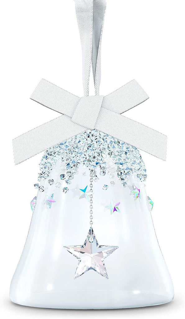 SWAROVSKI Christmas Ball Ornament, Annual Edition, Aurora Borealis Effect, Satin Ribbon, Crystal Embellished