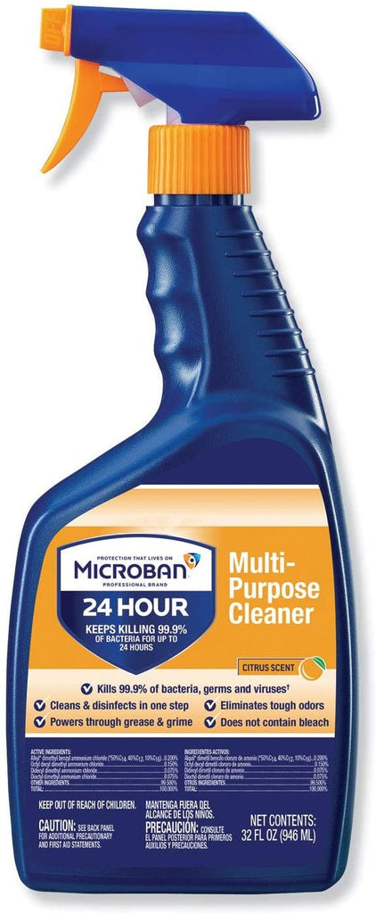 Microban Multi-Purpose Cleaner Citrus RTU Liquid 6/32 oz