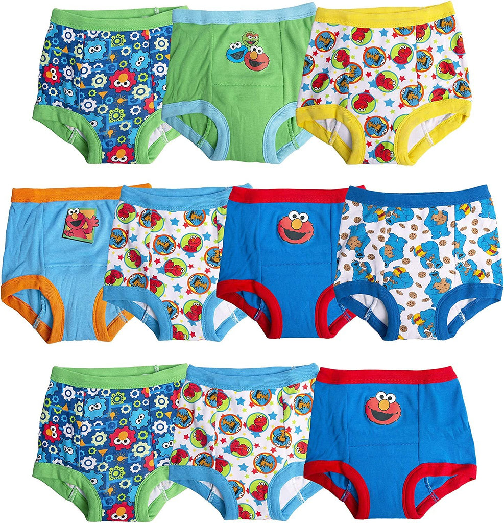 Sesame Street Unisex-Baby Potty Training Pants Multipack, SesameB10pk, 4T