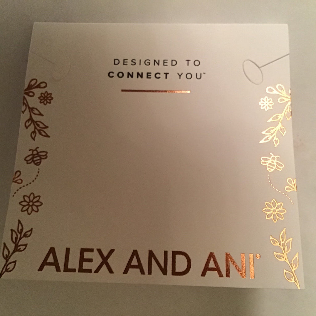 Alex and Ani Wildflower Beaded Charm Stretch Bracelet