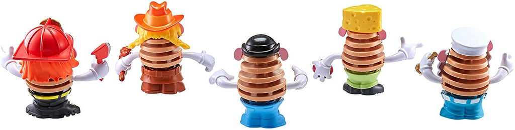 Mr Potato Head Chips Figures 5-Pack: Barb A. Cue, Saul T. Chips, Ranch Blanche, Cheesie Onionton, Original, Toy for Kids Ages 3 and Up (F0361)