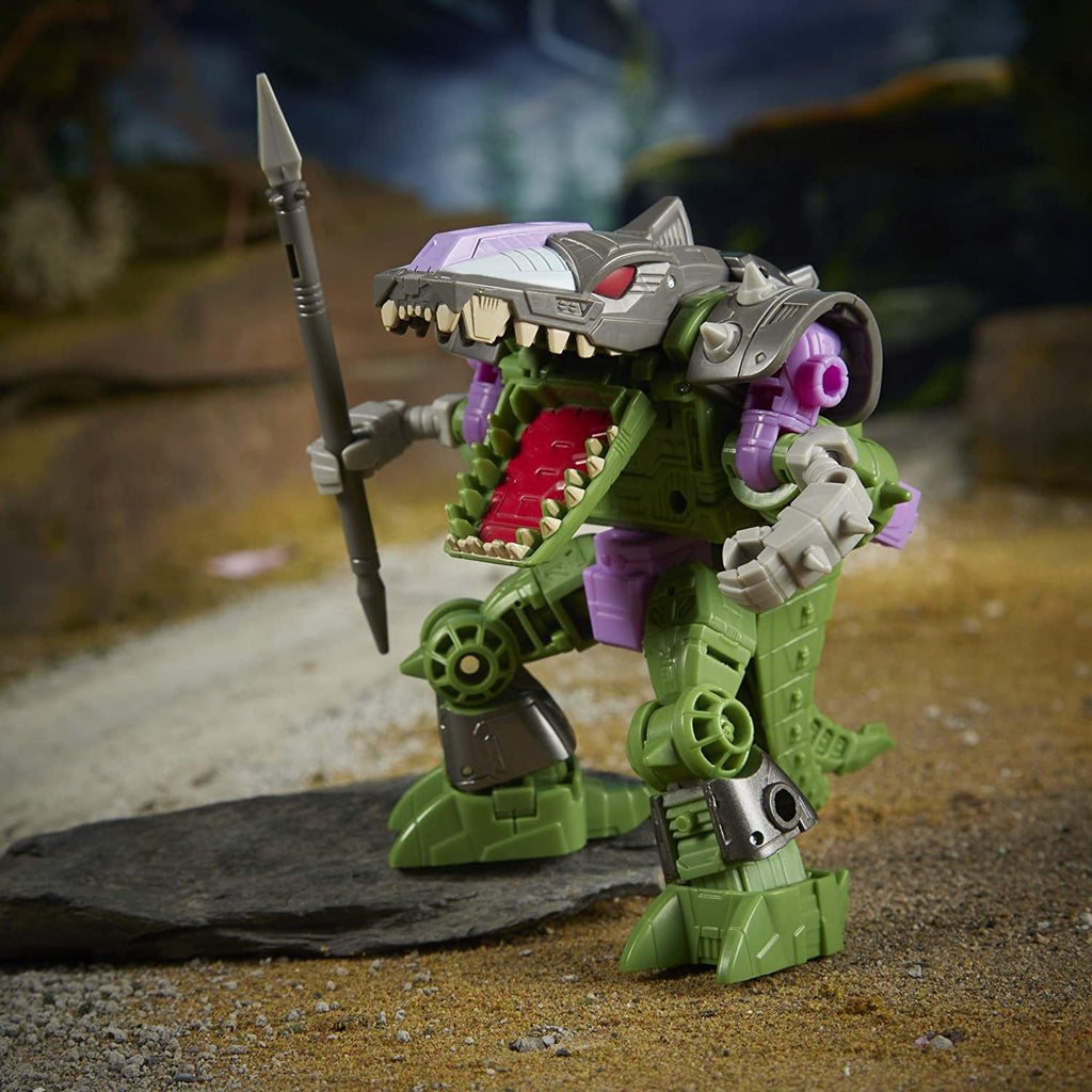 Transformers Toys Generations War for Cybertron: Earthrise Deluxe WFC-E19 Quintesson Allicon Action Figure - Kids Ages 8 and Up, 5.5-inch
