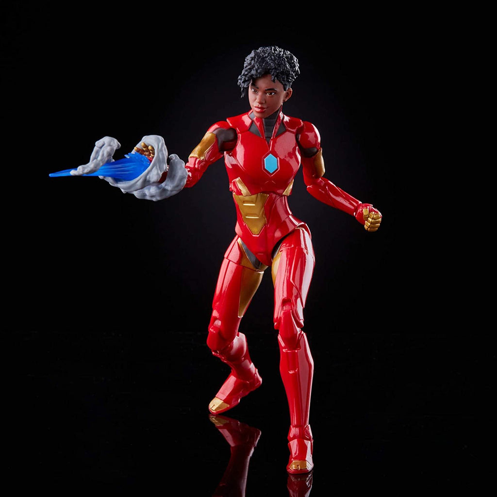 Hasbro Marvel Legends Series 6-inch Ironheart Action Figure Toy, Premium Design and Articulation, Includes 5 Accessories and 1 Build-A-Figure Part, Red,gold