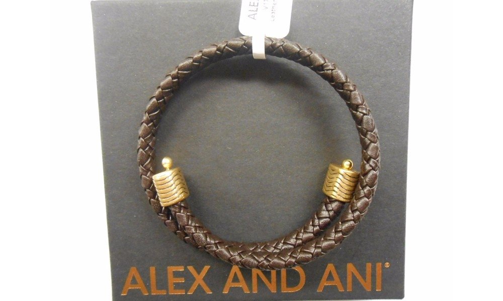 Alex and Ani Leather Wrap Bracelet