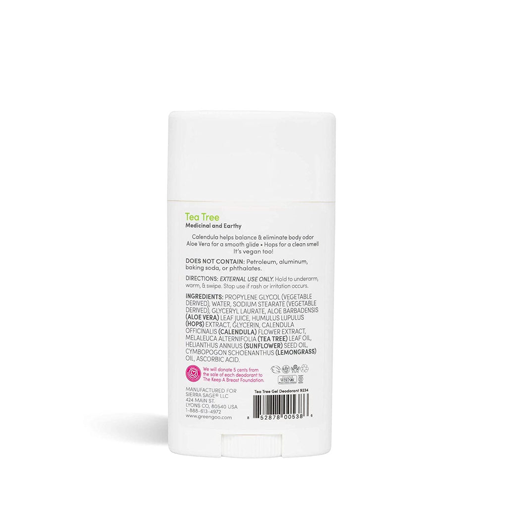 Green Goo Natural Deodorant for Men and Women