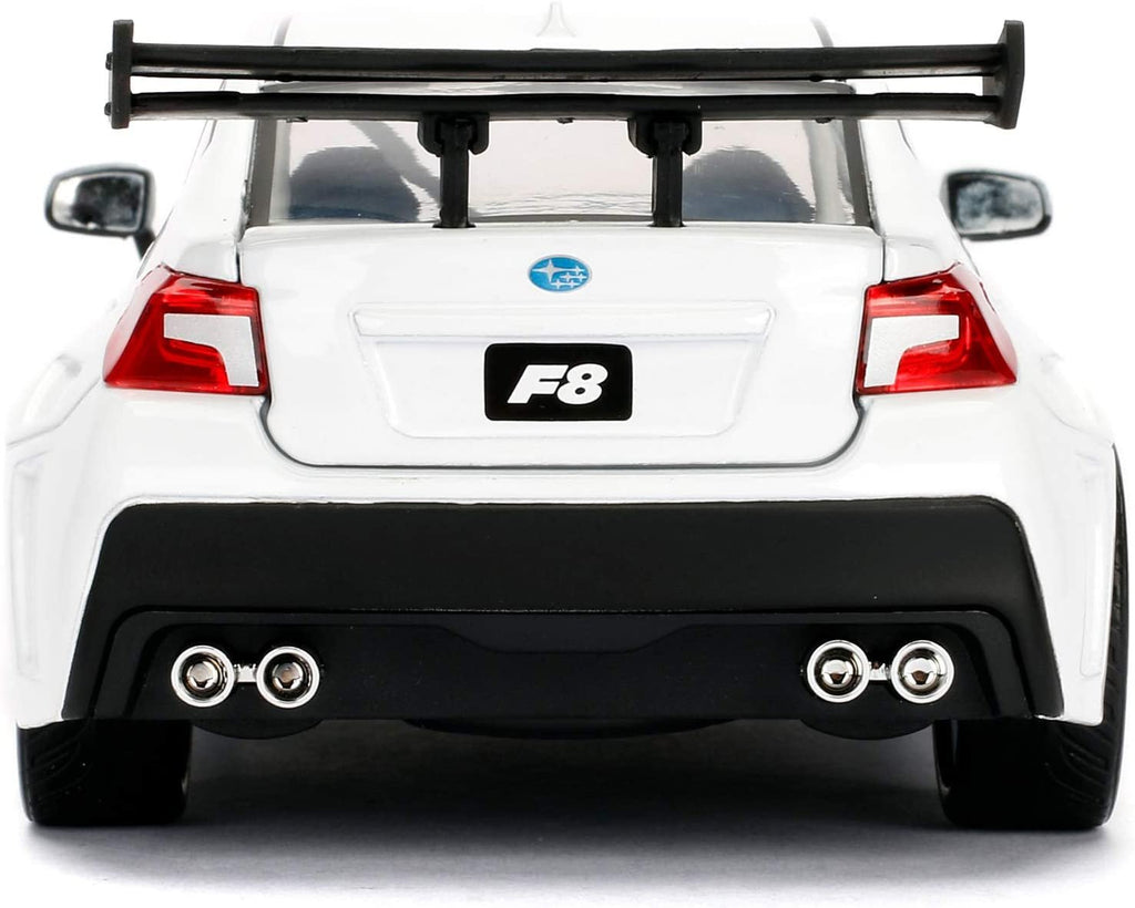 Jada Toys Fast & Furious 1:24 Mr. Little Nobody's Subaru WRX STI Die-cast Car, Toys for Kids and Adults, White (98296)