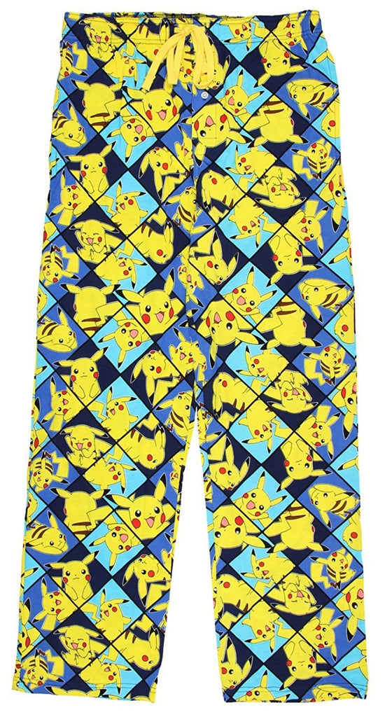 Bioworld Pokemon Pikachu All Over Print Men's Sleep Pants