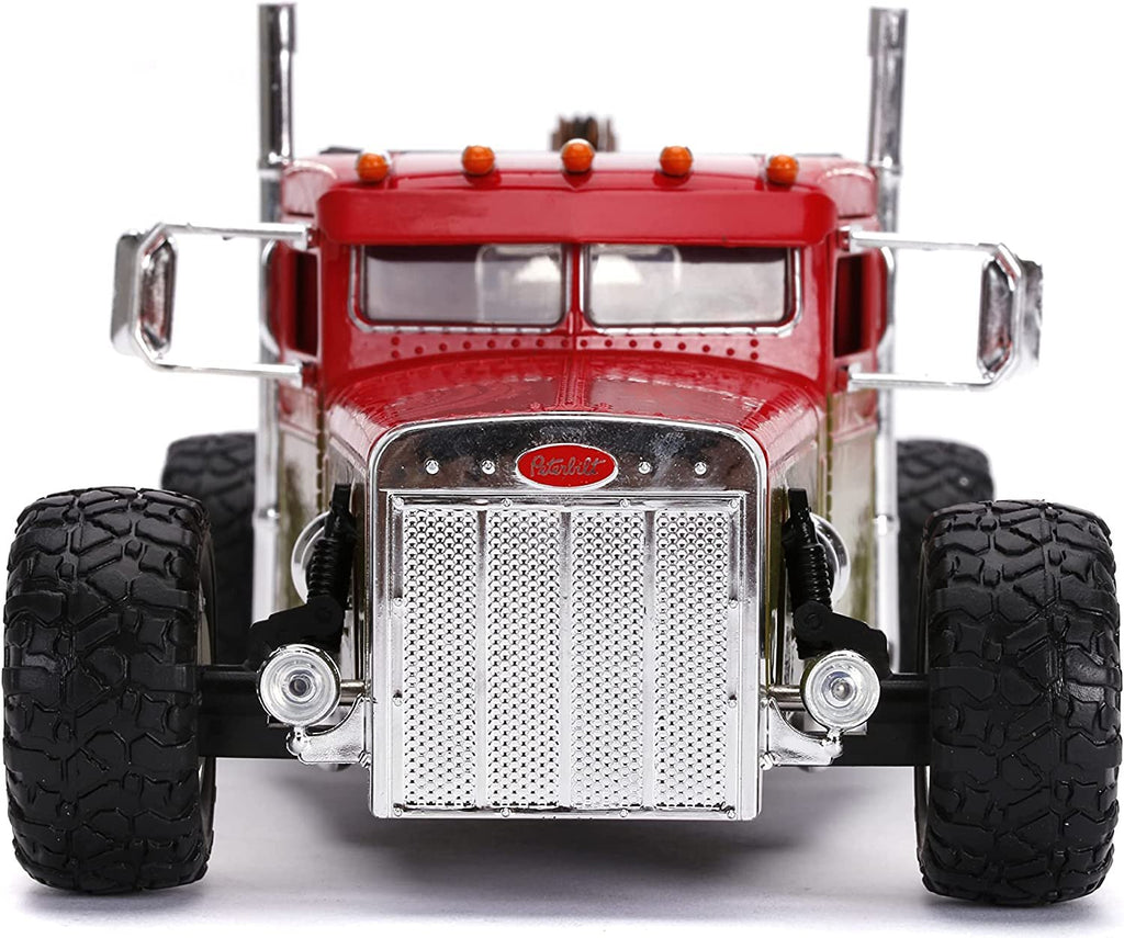 Fast & Furious Presents: Hobbs & Shaw Hobbs' 1:24 Custom Peterbilt Truck Die-cast Car, Toys for Kids and Adults