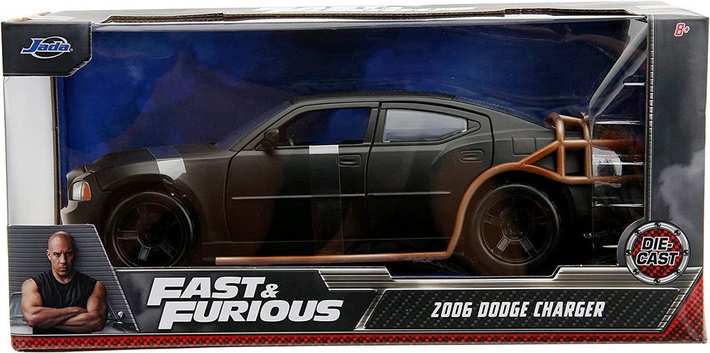 Jada Fast & Furious 1:24 2006 Dodge Charger Heist Car Die-cast Car, Toys for Kids and Adults
