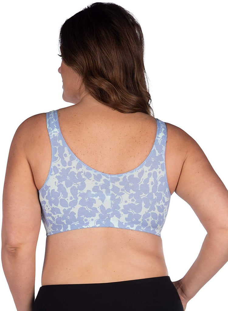 LEADING LADY Women's Cotton Front-Closure Leisure Bra Bra