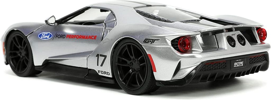 Jada Toys Big Time Muscle 1:24 2017 Ford GT Die-cast Car, Toys for Kids and Adults