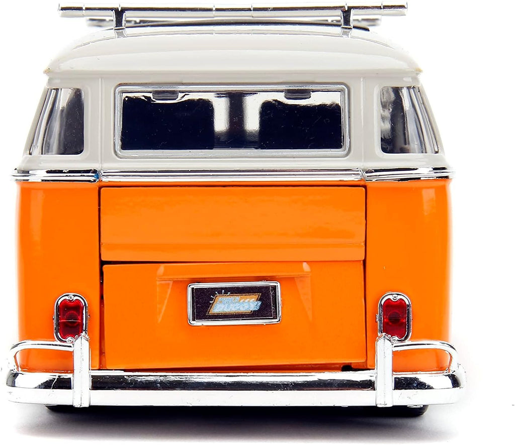 Punch Buggy Slug Bug 1:24 1962 Volkswagen Bus Die-Cast Car, Toys for Kids and Adults