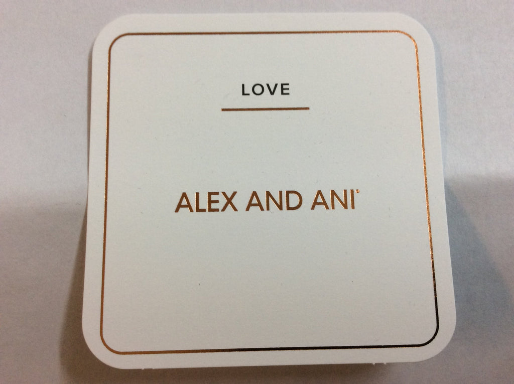 Alex and ANI Paws and Reflect Set of 3, Two-Tone Bangle Bracelet Rafaelian Rose Gold One Size