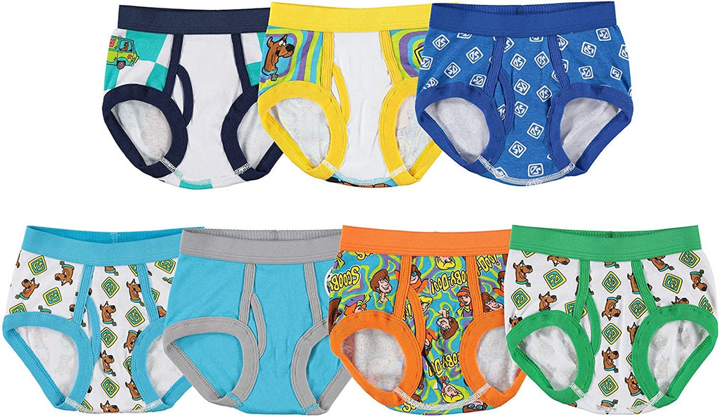 Handcraft Little Boys' Scooby Doo Brief (Pack of 7), Assorted, 4T