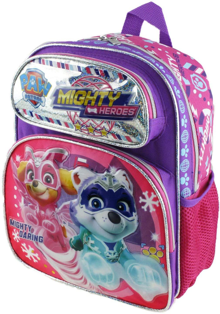 Paw Patrol - Mighty Pups 12" Deluxe Toddler Size Backpack - Super Hero Puppies - A18999