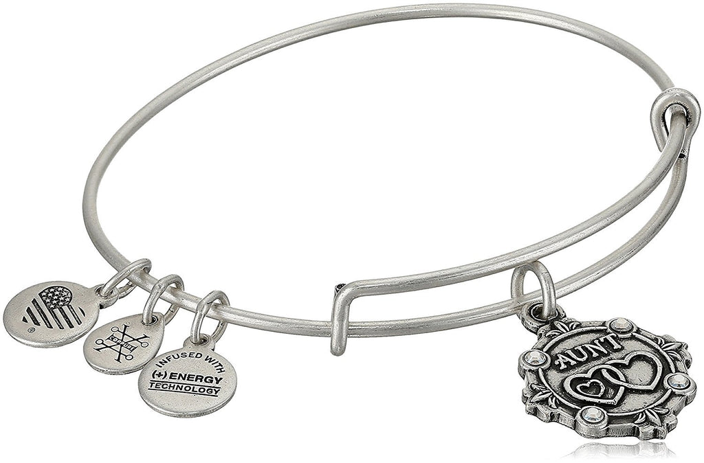 Alex and Ani Womens Because I Love You Aunt III Bangle
