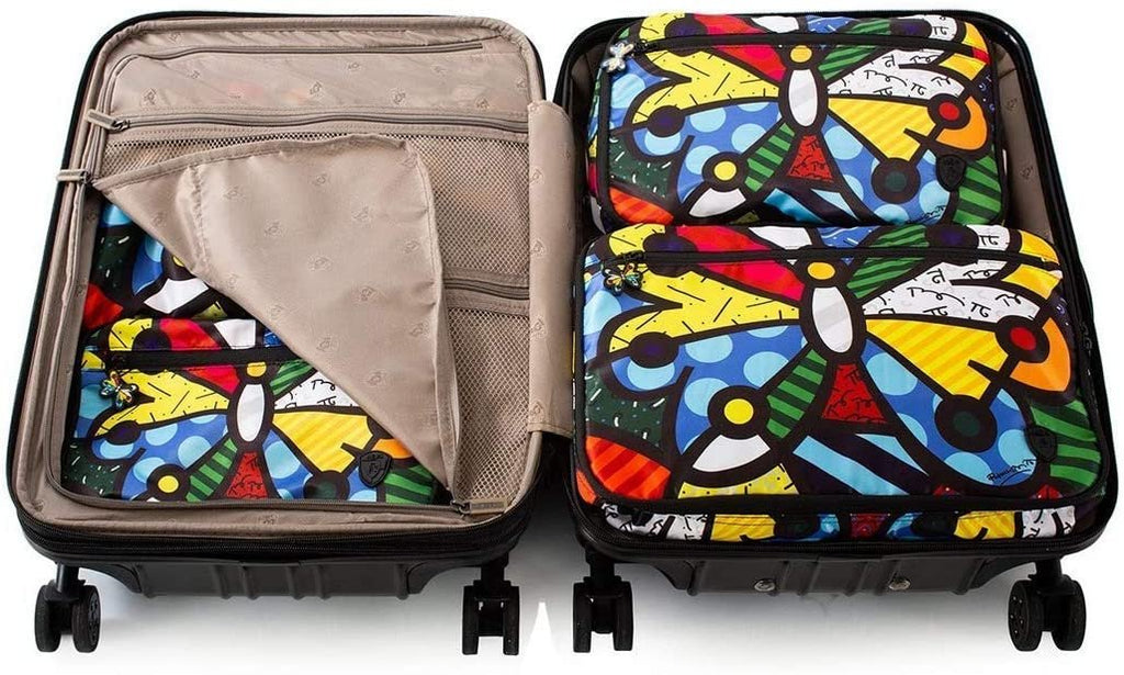 Romero Britto 5 Pieces Packing Cube Set