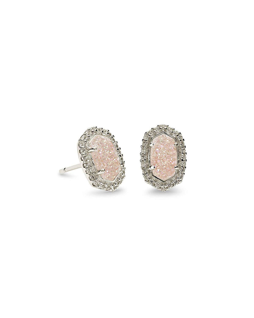 Kendra Scott Cade Stud Earrings in Iridescent Drusy CZ Rhodium