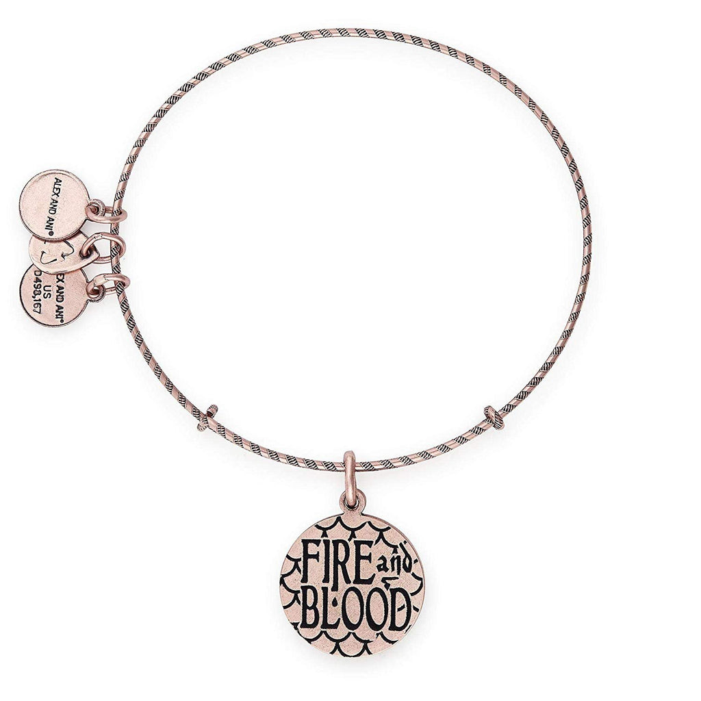Alex and Ani GAME OF THRONES Fire and Blood Charm Bangle Bracelet