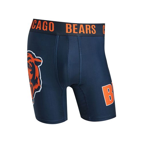Chicago Bears Mens Boxer Briefs NFL Performance Active Underwear M-2X