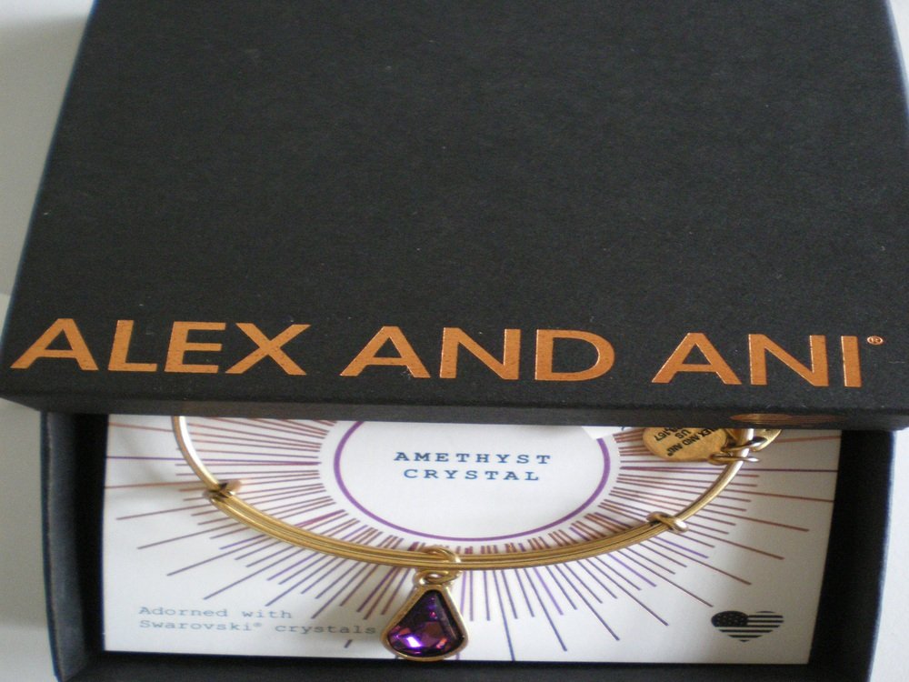 Alex and Ani Womens Swarovski Teardrop Color Code Bangle September/Rafaelian Gold/Sapphire